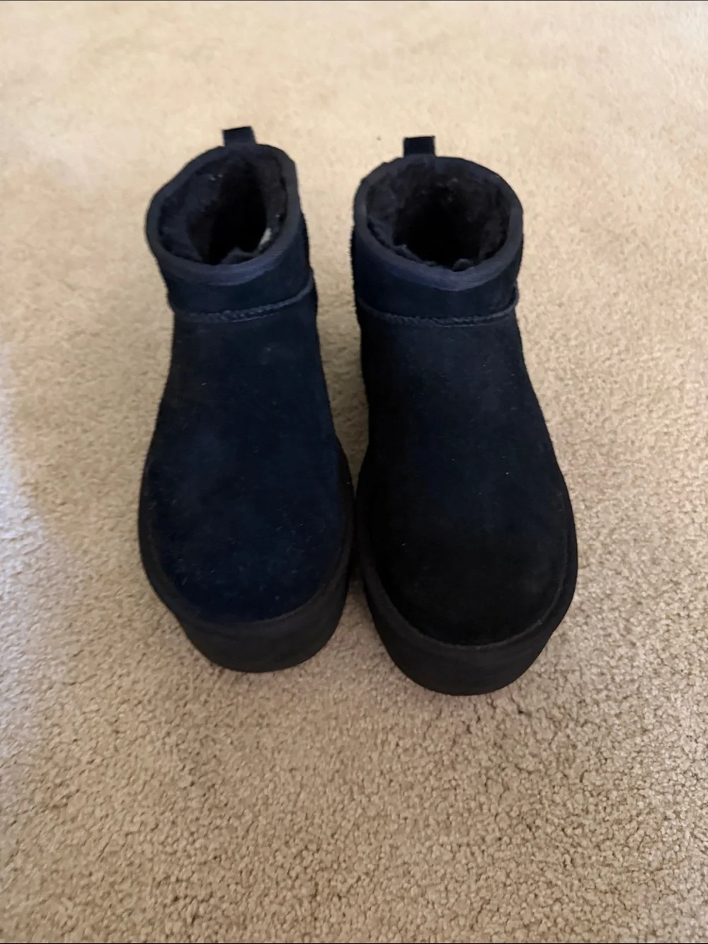 UGG Black Ultra Mini Platform Boots